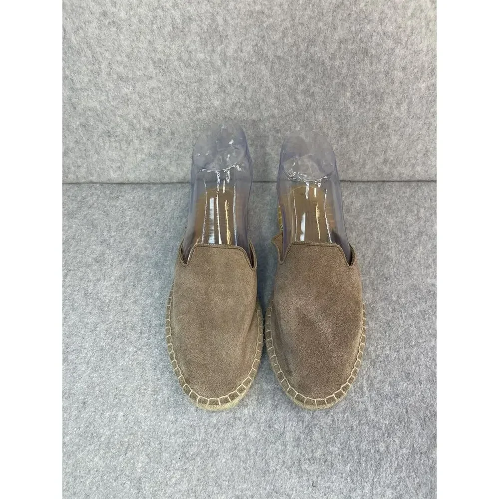 UBUNTU Life Lamu Sand Beige Suede Leather Espadrille Mules Flats 6W Never Worn